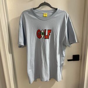 Golf Wang Light Blue Tee with Red and Green Logo